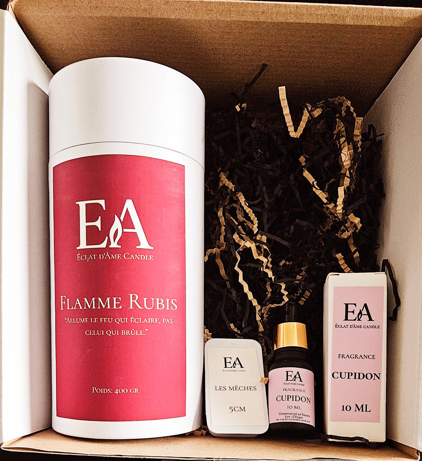 ÉCLAT D’INSTANT – Flamme Rubis | Coffret Bougie