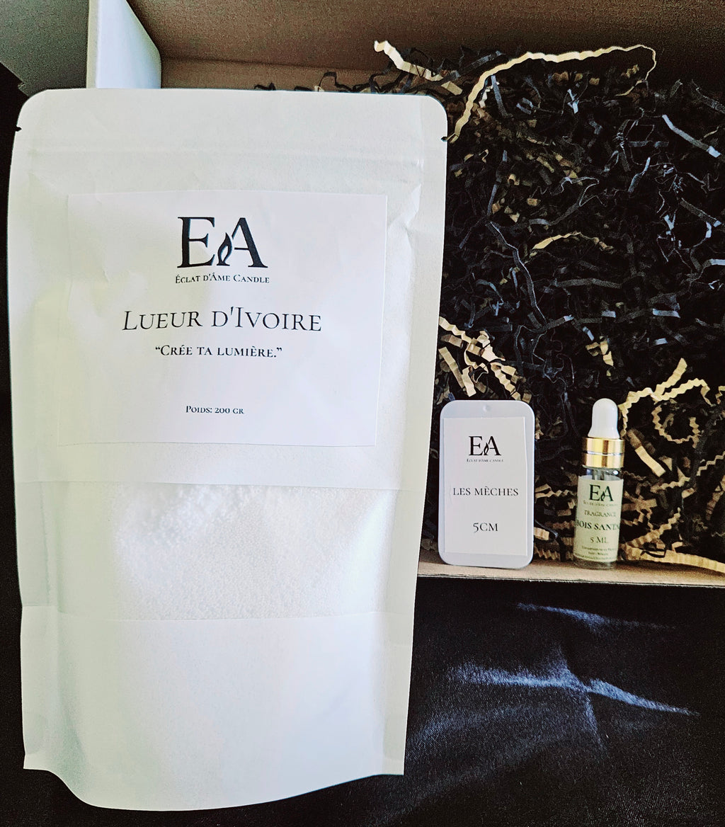 ÉCLAT D’INSTANT MINI – Lueur d’Ivoire | Coffret Bougie