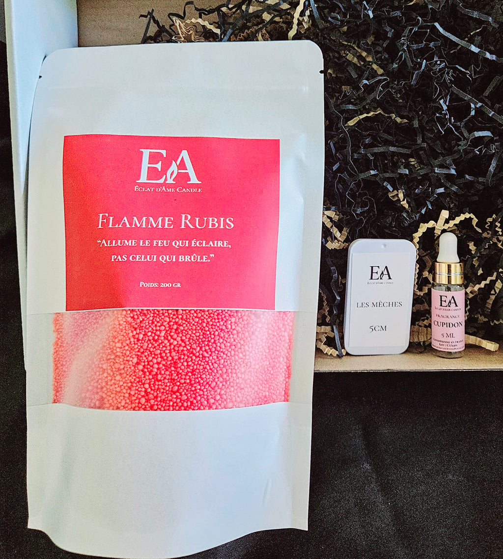 ÉCLAT D’INSTANT MINI – Flamme Rubis | Coffret Bougie