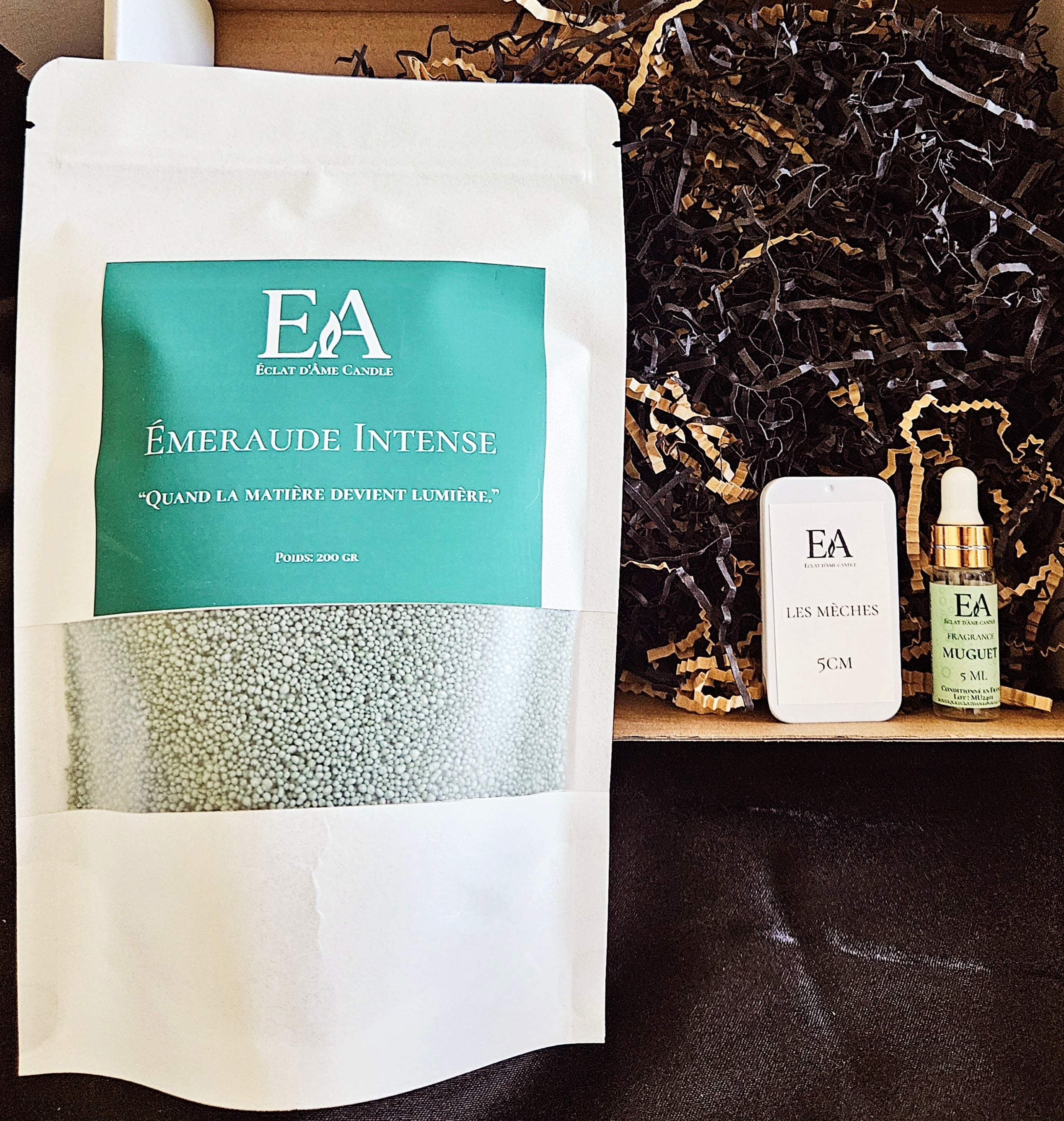 ÉCLAT D’INSTANT MINI – Émeraude Intense | Coffret Bougie