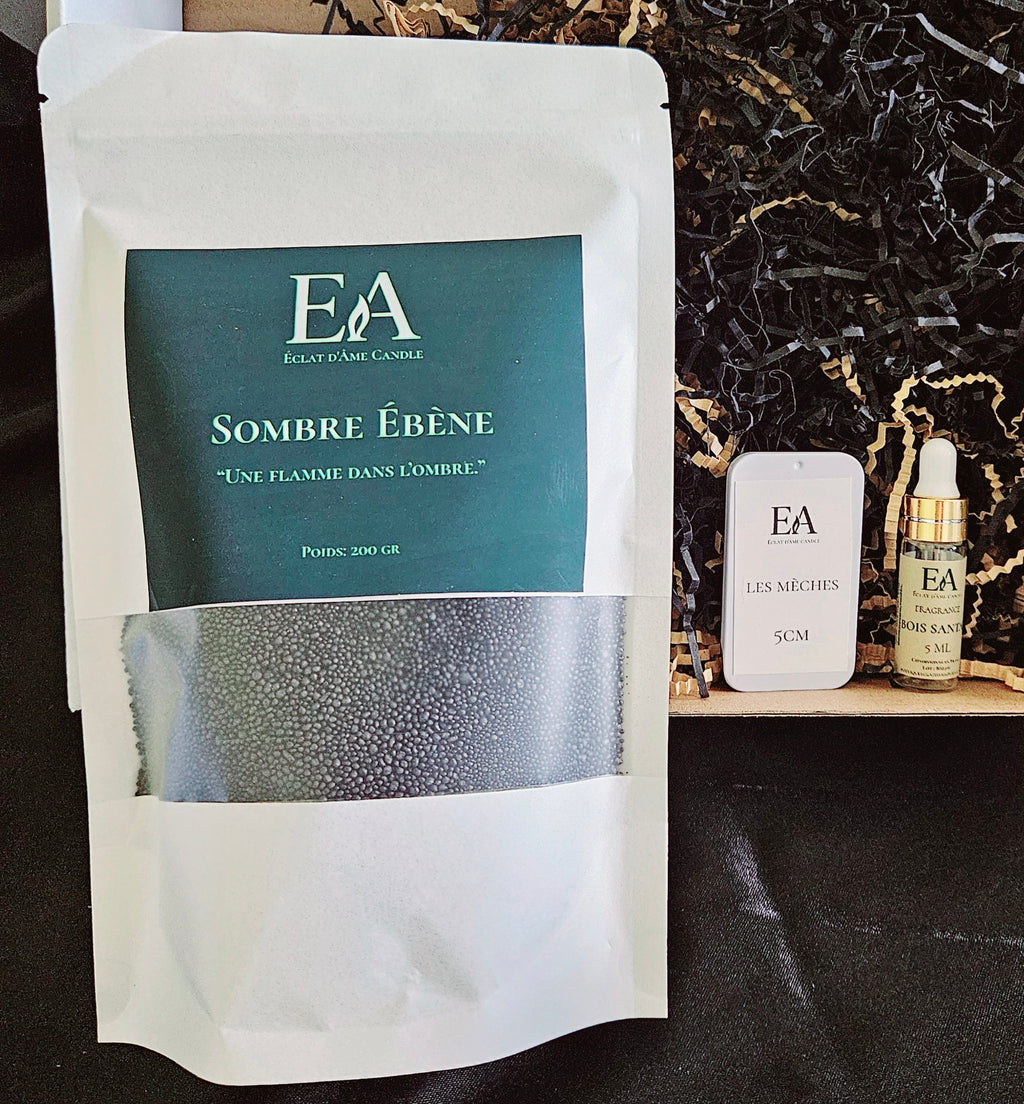 ÉCLAT D’INSTANT MINI – Sombre Ébène | Coffret Bougie
