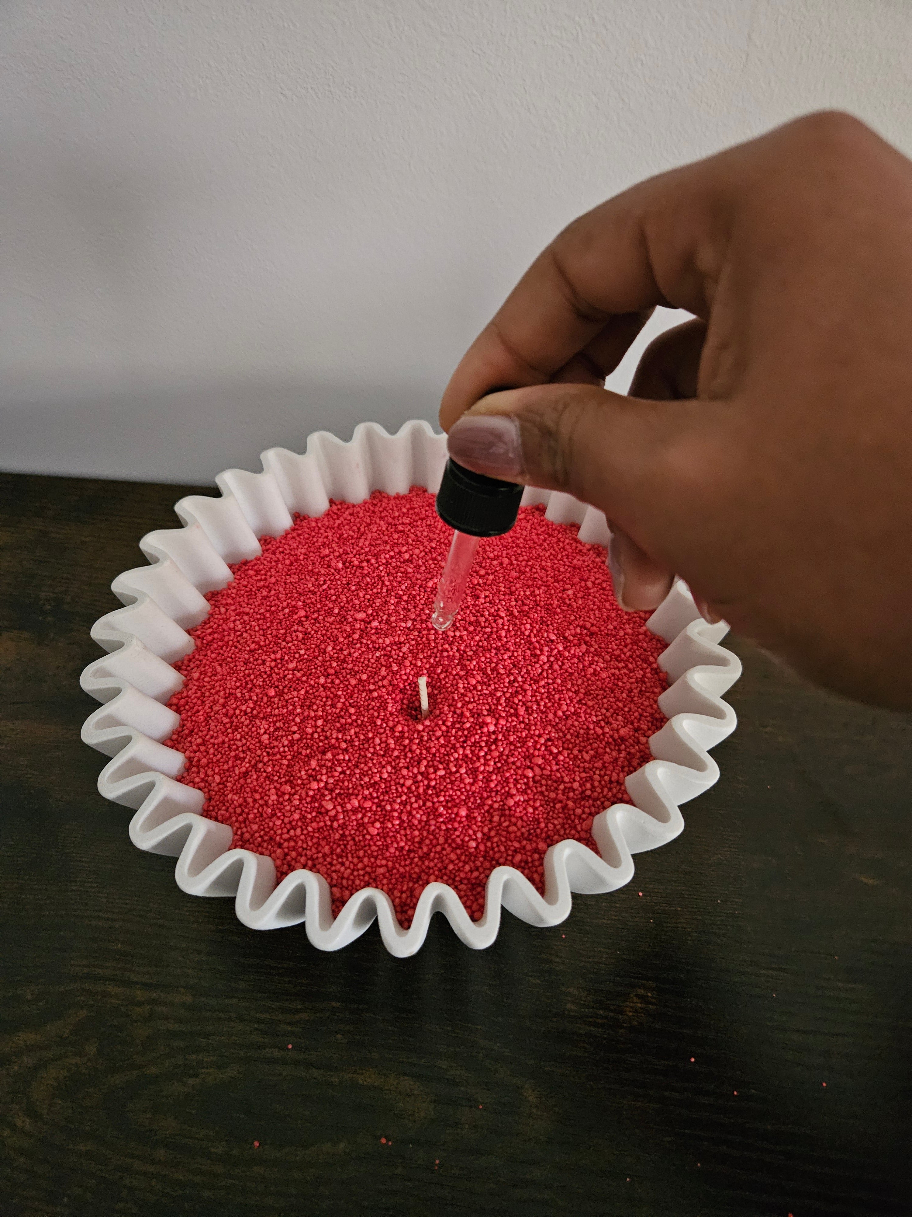 FLAMME RUBIS – Cire Rouge effet Sable | 400g