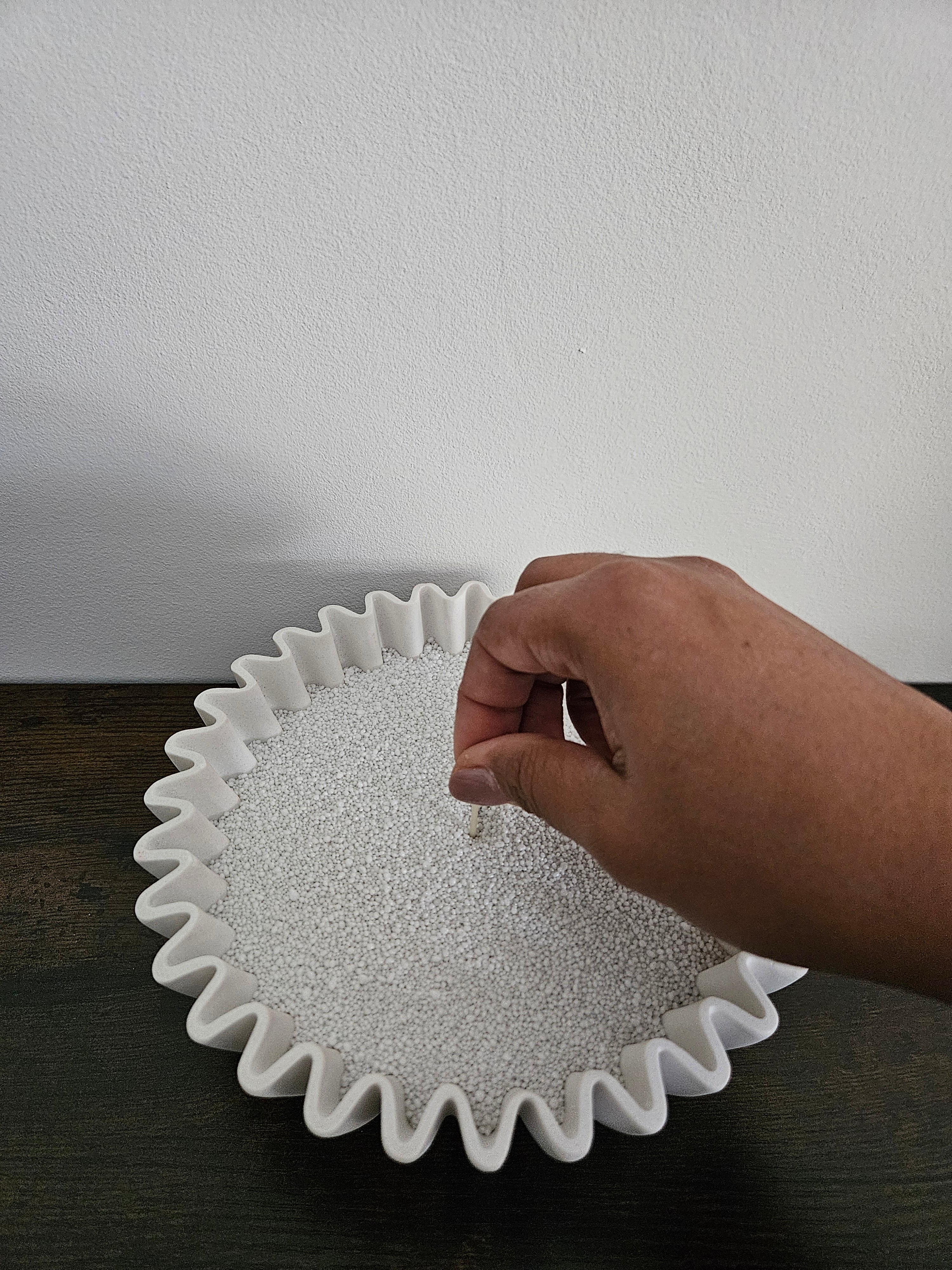 GIVRE CHROMÉ – Cire effet Sable Gris Givré | 400g