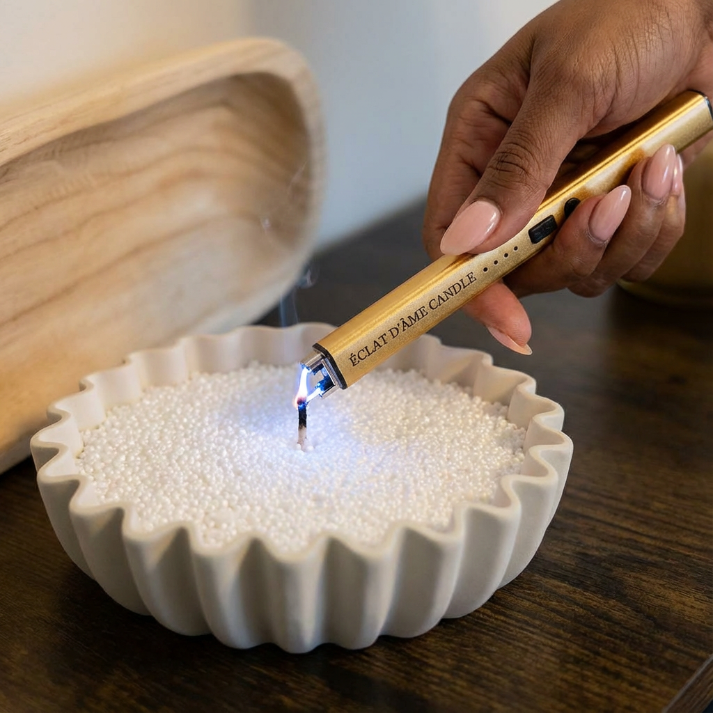 Duo Élégance – Éteignoir & Briquet Assortis